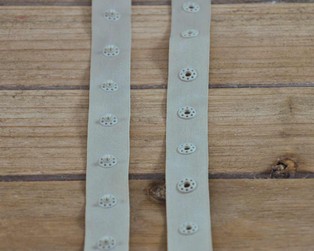 Druckerband 25 mm Knopfabstand (Snapply) beige