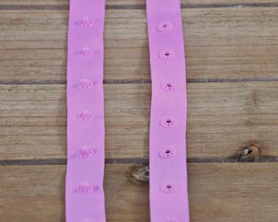 Druckerband 25 mm Knopfabstand (Snapply) kräftiges rosa
