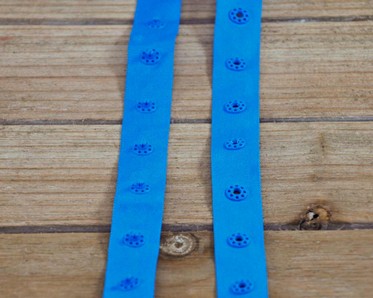 Druckerband 25 mm Knopfabstand (Snapply) blau